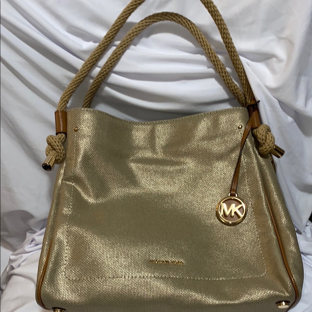 Michael Kors Gold Shoulder Bag